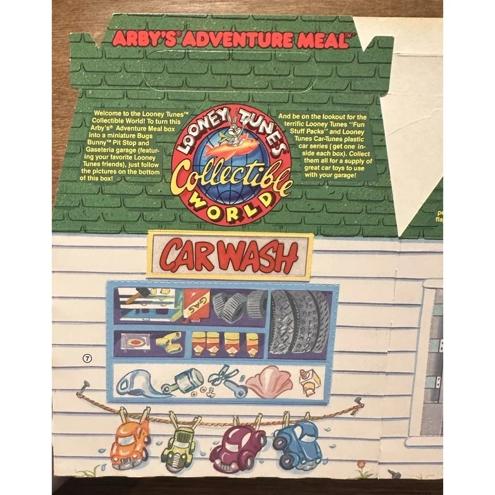 Vintage Arby's Kid Meal Box 1989 Bugs Bunny Advertisement Rare VTG Looney Tunes